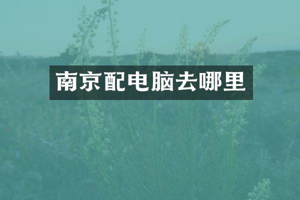 南京配电脑去哪里
