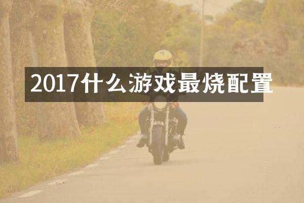 2017什么游戏最烧配置