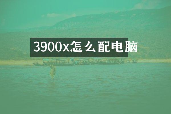 3900x怎么配电脑