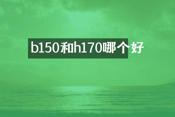 b150和h170哪个好