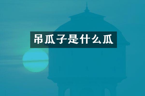 吊瓜子是什么瓜