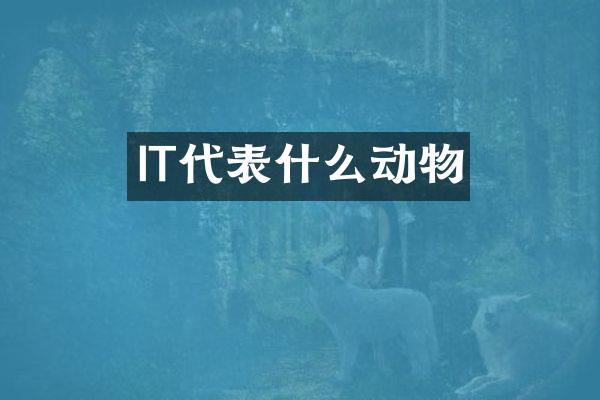 IT代表什么动物