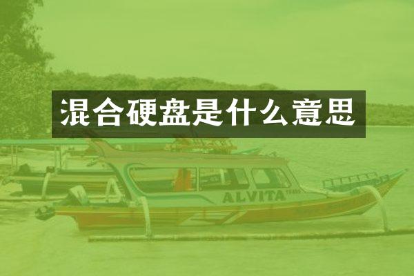 混合硬盘是什么意思
