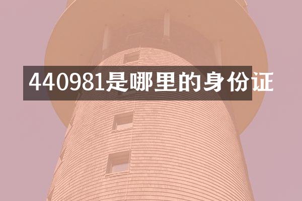 440981是哪里的身份证