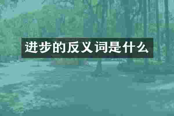进步的反义词是什么