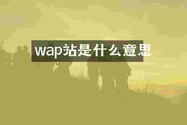 wap站是什么意思