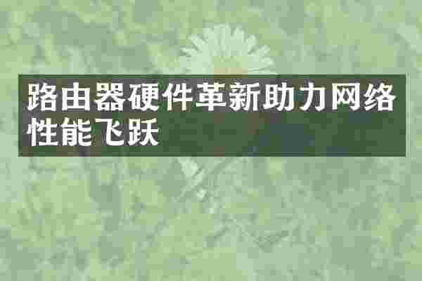 路由器硬件革新助力网络性能飞跃