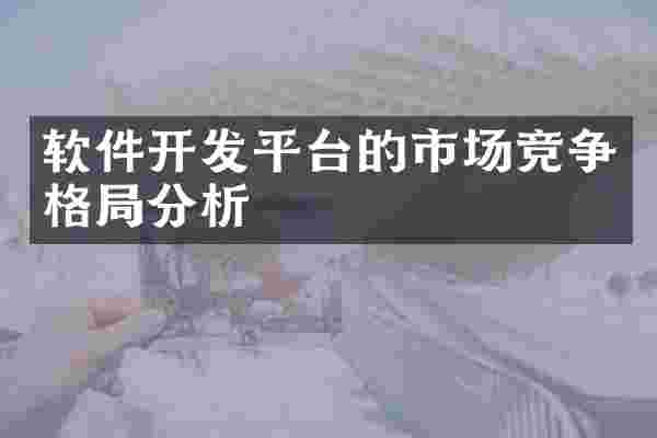 软件开发平台的市场竞争格局分析