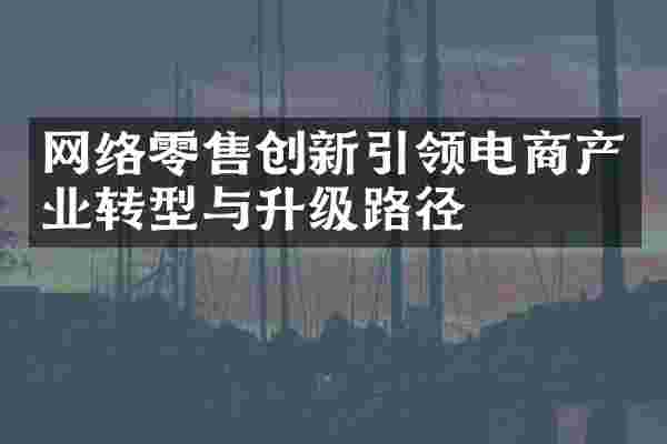 网络零售创新引领电商产业转型与升级路径