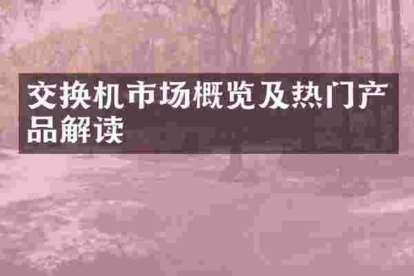 交换机市场概览及热门产品解读