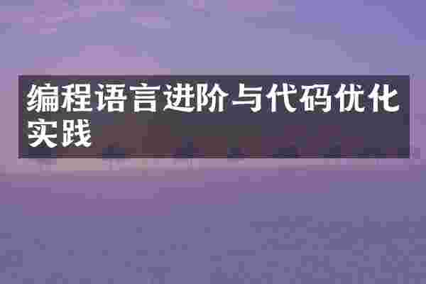 编程语言进阶与代码优化实践