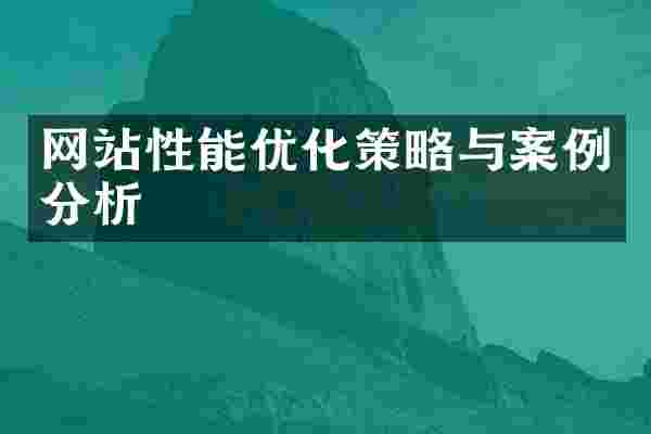 网站性能优化策略与案例分析