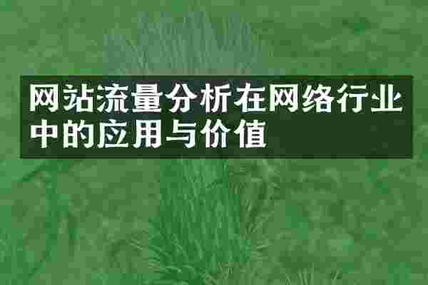 网站流量分析在网络行业中的应用与价值