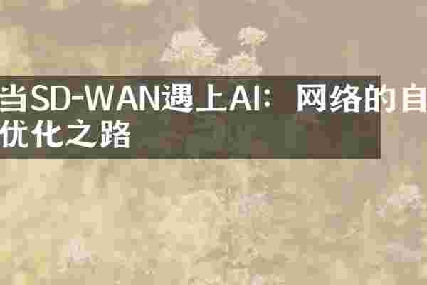 当SD-WAN遇上AI：网络的自我优化之路