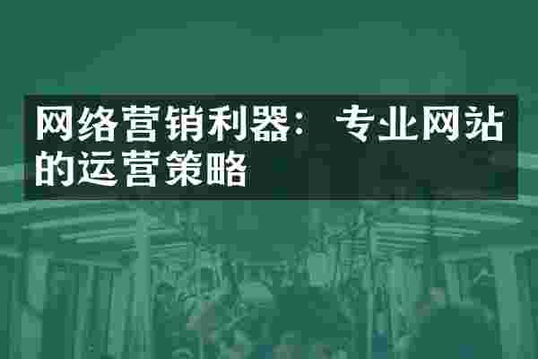 网络营销利器：专业网站的运营策略