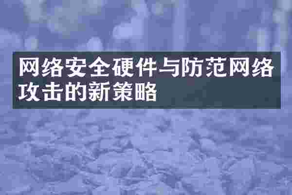网络安全硬件与防范网络攻击的新策略